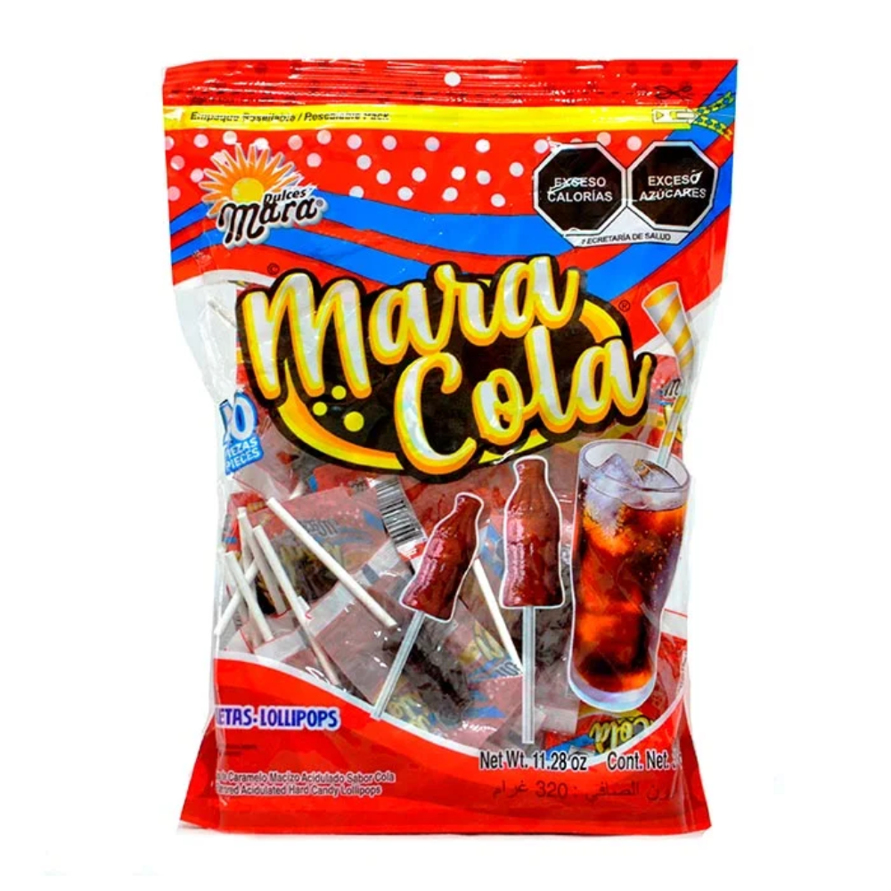 PALETA MARA SABOR COLA | BOLSA 40 PIEZAS