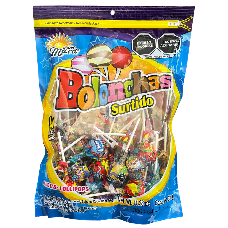 Paletas Bolonchas surtidas, bolsa con 40 piezas de 320 g