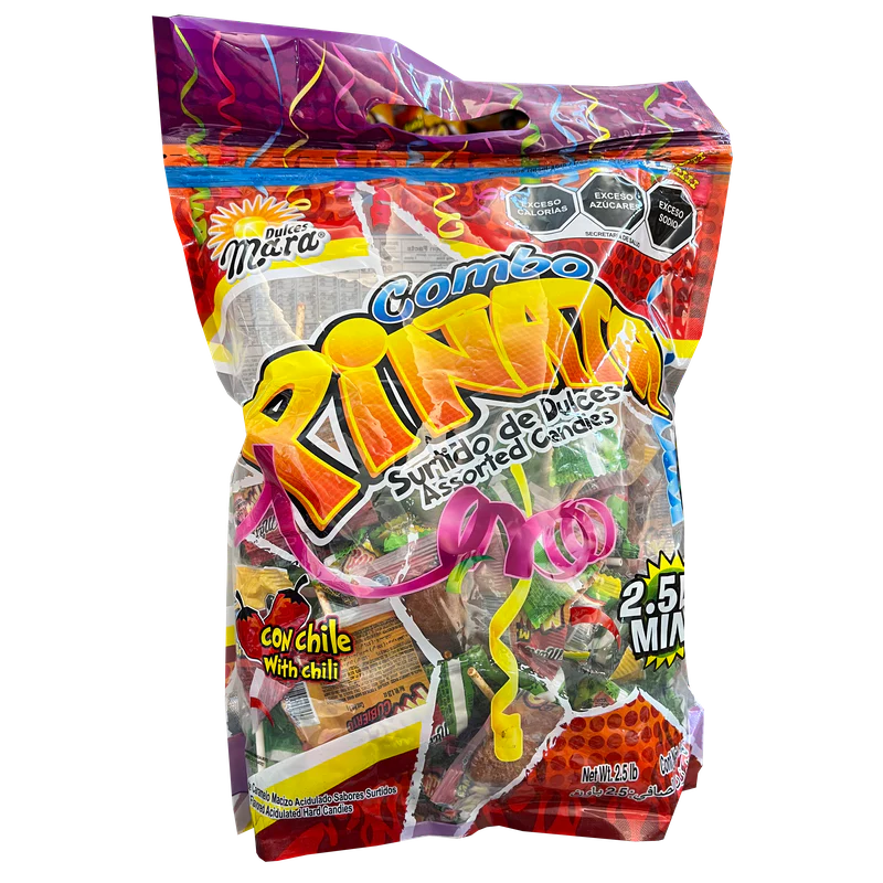 Combo Piñatero Mara con dulces enchilados, bolsa de 2.5 libras