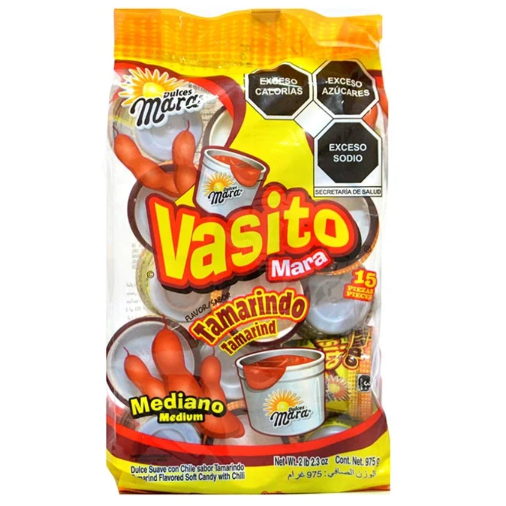VASITO MARA SABOR TAMARINDO | BOLSA 15 PIEZAS