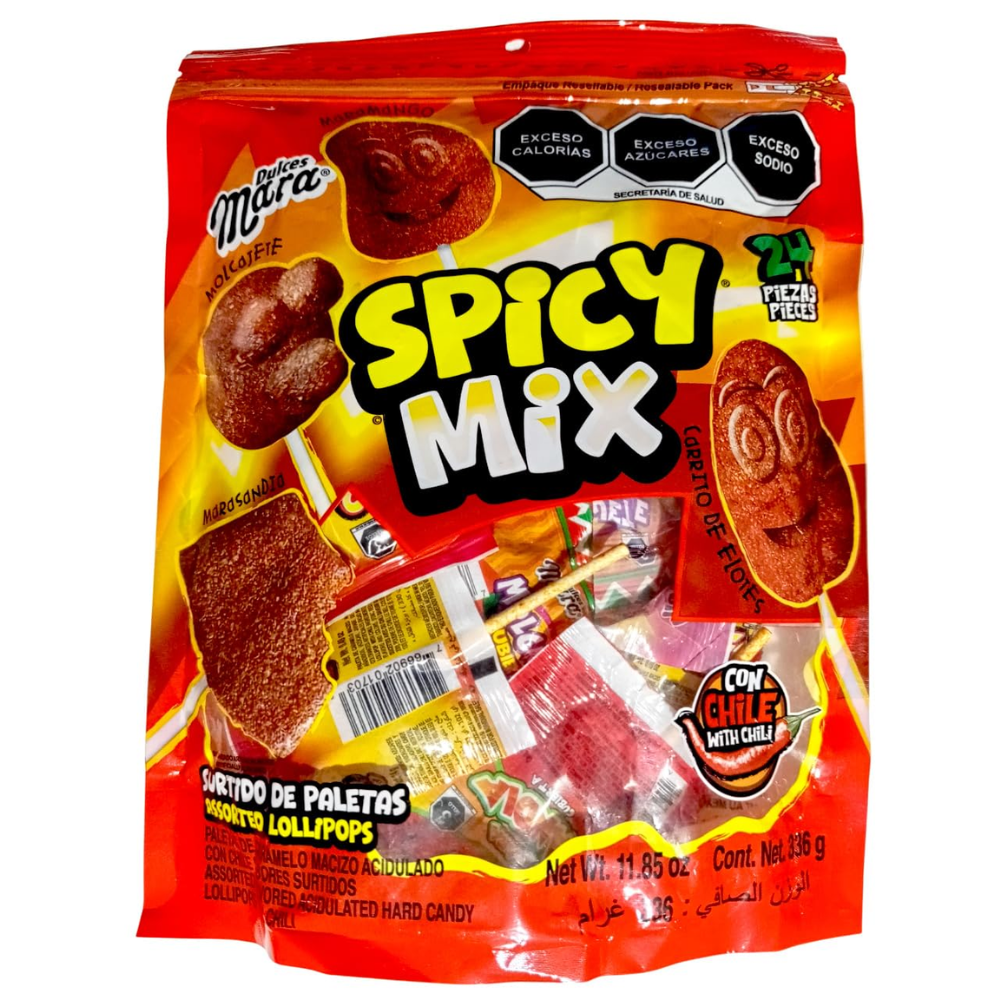 PALETA MARA SURTIDO SPICY MIX | BOLSA 24 PIEZAS