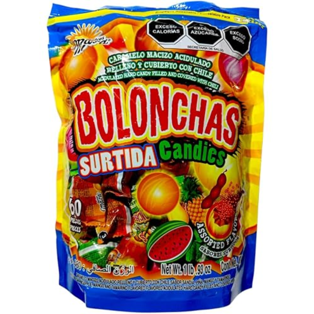 PALETA MARA BOLONCHAS CANDIES SURTIDA | BOLSA 60 PIEZAS