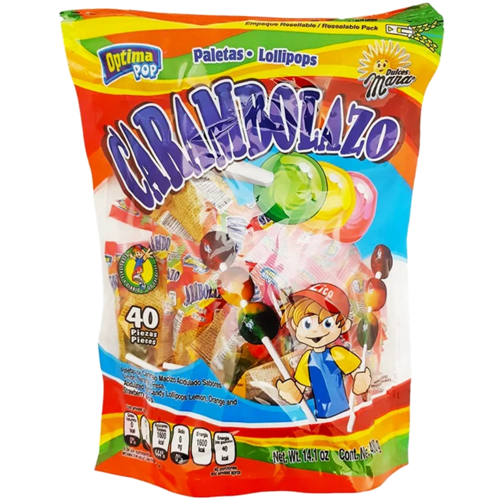 PALETA MARA CARAMBOLAZO | BOLSA 40 PIEZAS