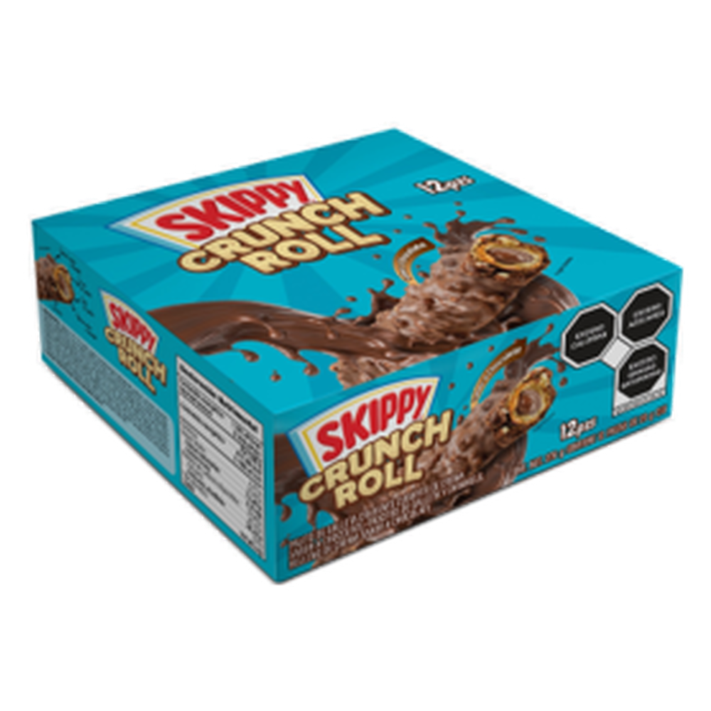 Galletas Skippy Crunch Rolls Chocolate | Caja con 10 pzas