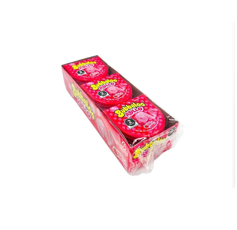 Chicle Bubbaloo Rollo Fresa 6 pz