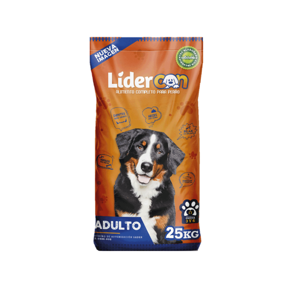 Bulto de croquetas Líder Can 25 KG para adultos