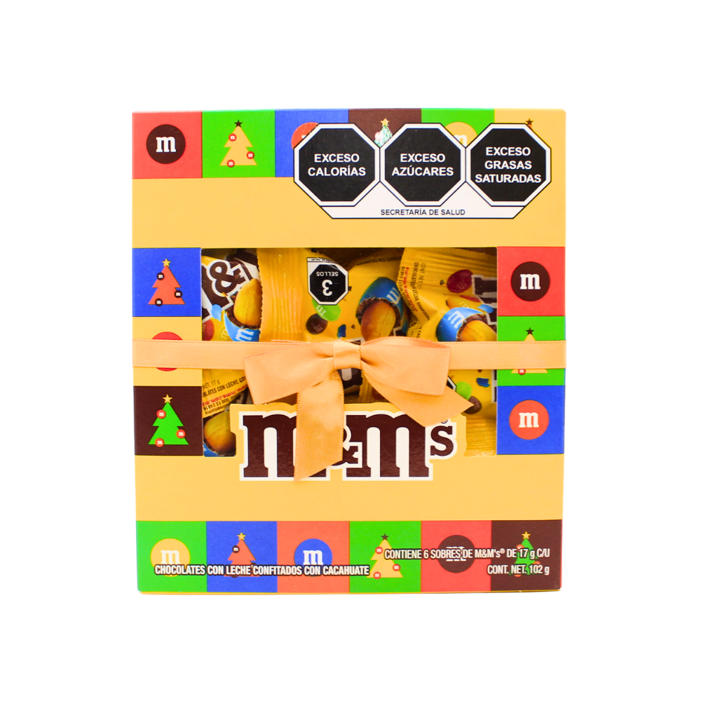 Caja de regalo navideño m&ms 45 g