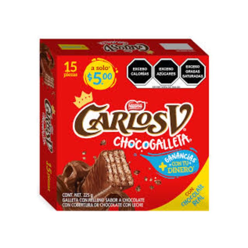 Caja de Carlos V Chocolate Galleta 10 piezas