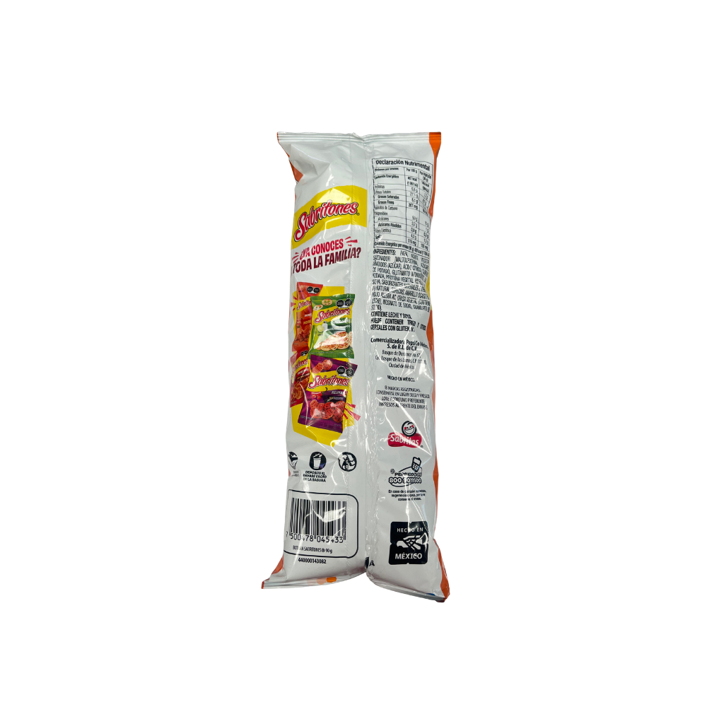 Fritura SABRF Sabritones Papa Picositas 90 g presentación caja con 25 piezas