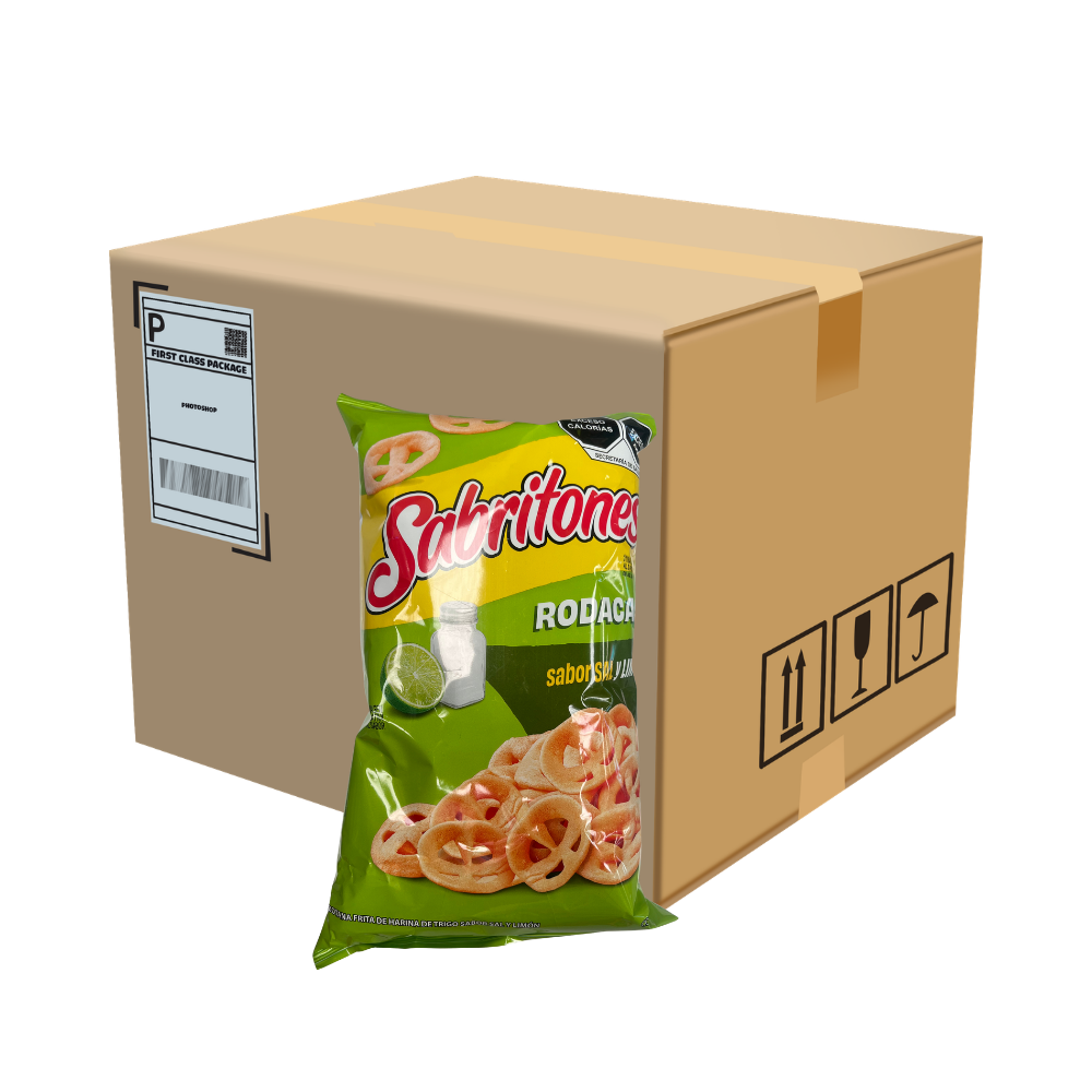 Fritura SABRF Sabritones Rodacas 60 g presentación caja con 18 piezas