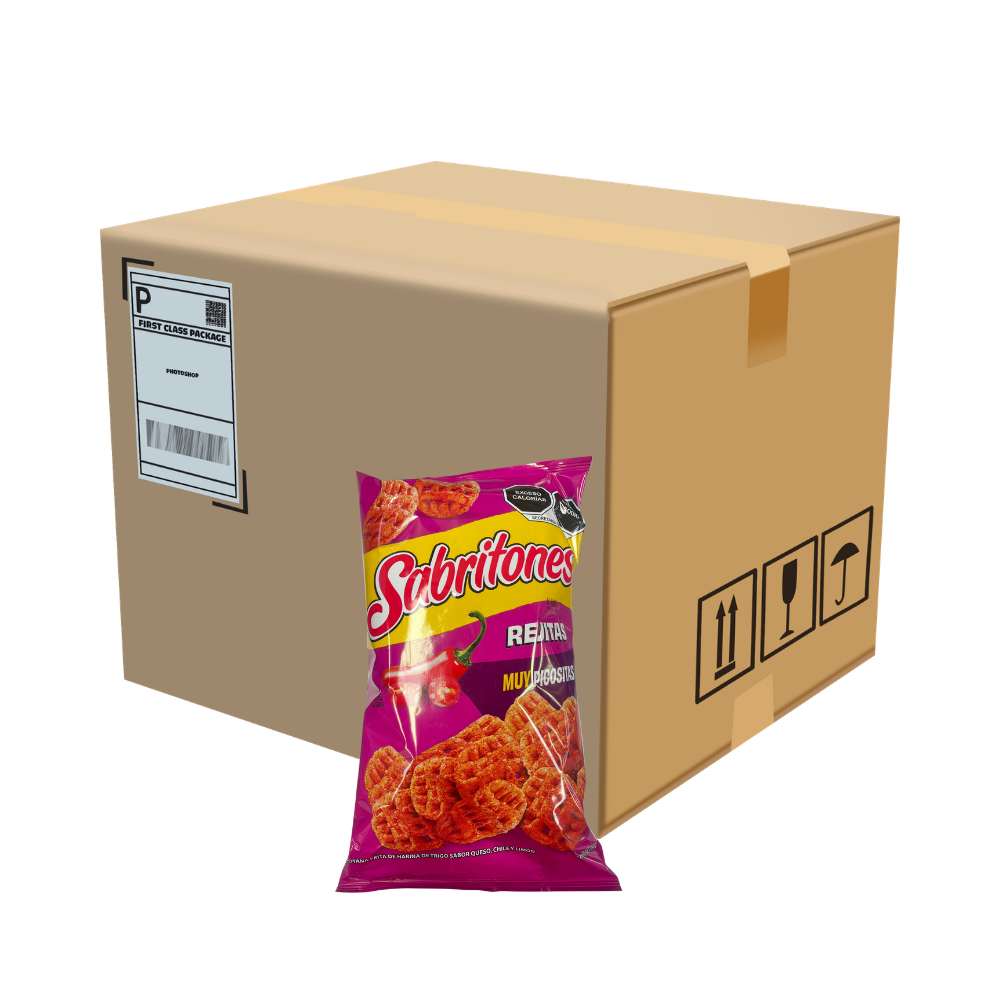 Sabritones Rejitas fritura de maíz presentación 18 piezas en caja