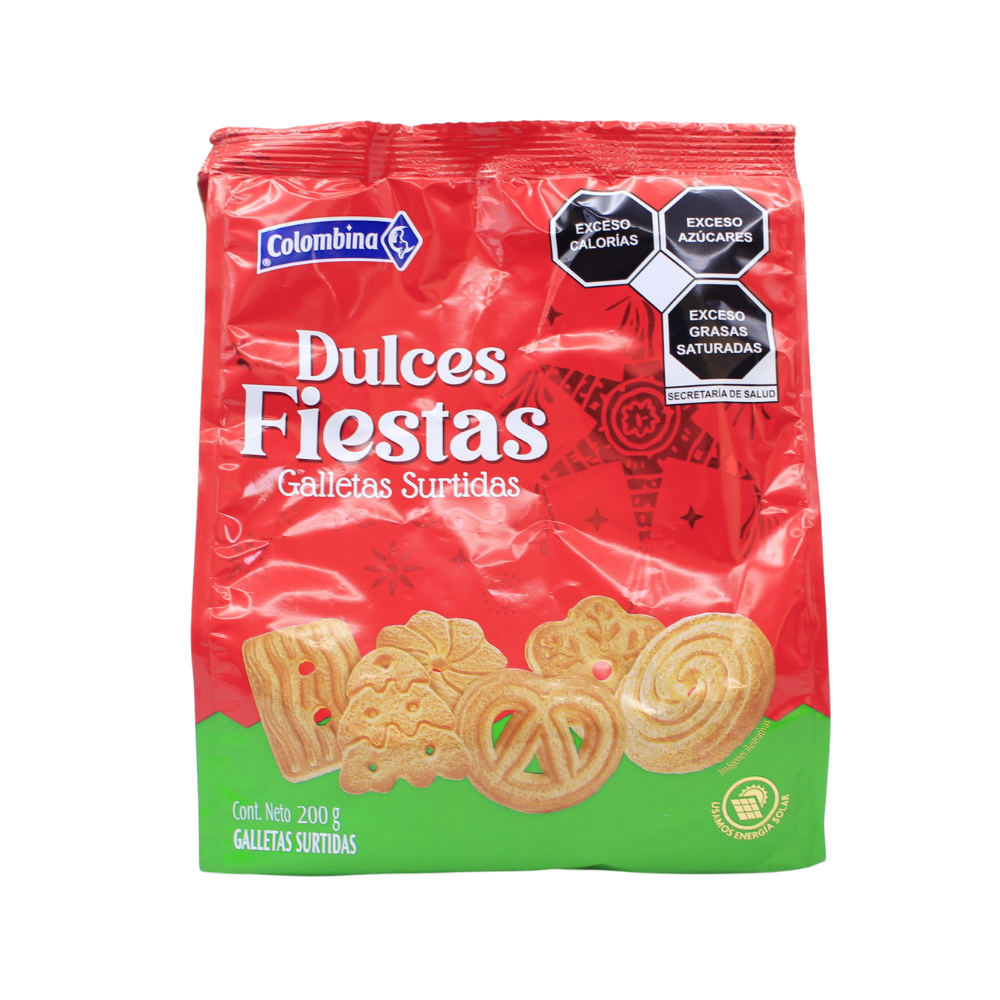 Bolsa de galletas colombina edición navidad. Galletas surtidas.