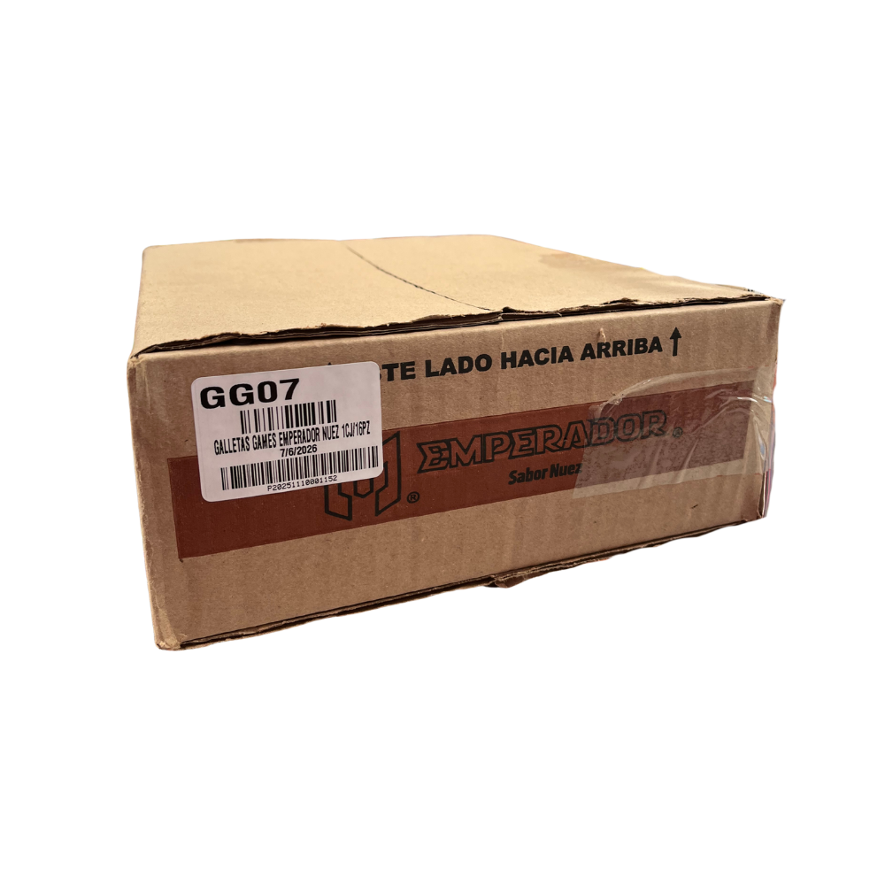 Galletas dulces Gamesa Emperador nuez presentación 16 pzas