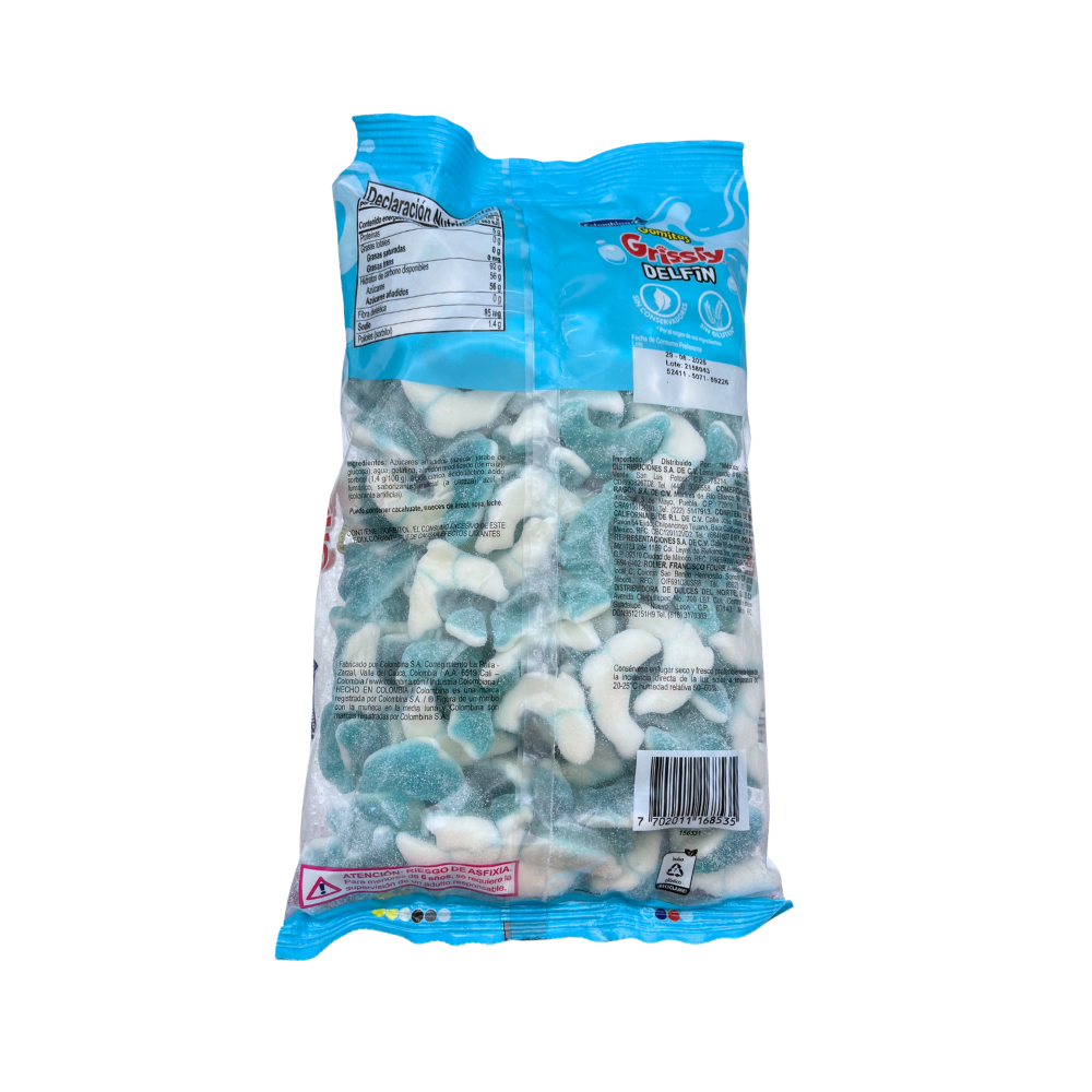 Bolsa de gomitas Grisly en forma de delfín 1 kg