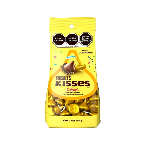 Bolsa de kisses fiesta colors amarillo 190 g