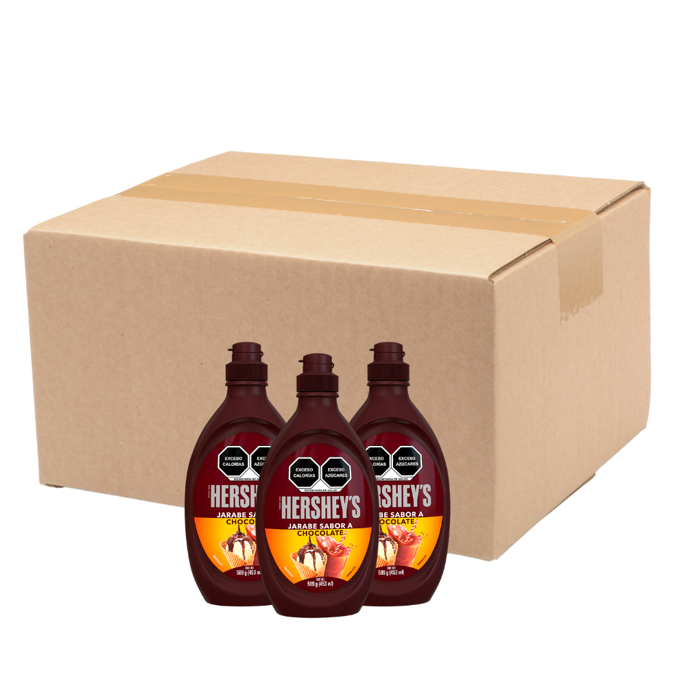 Caja a mayoreo de jarabe de chocolate Hershey's