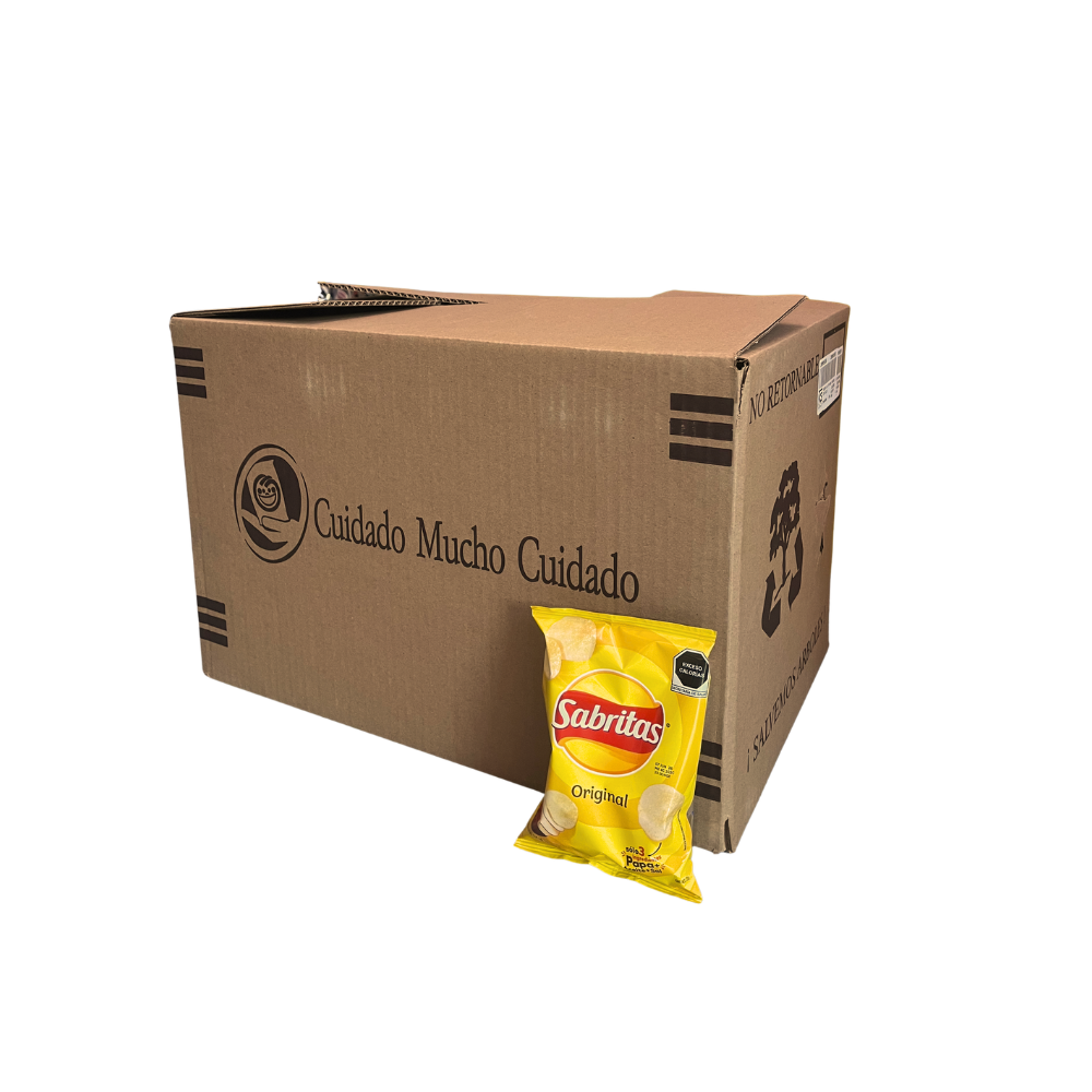 Papas fritas Sabritas sabor original 26 gramos presentación caja