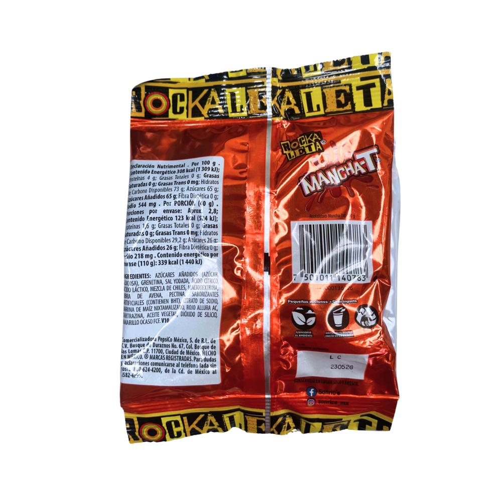 Caja de gomitas Sabri Mancha-T 110 gramos 20 unidades